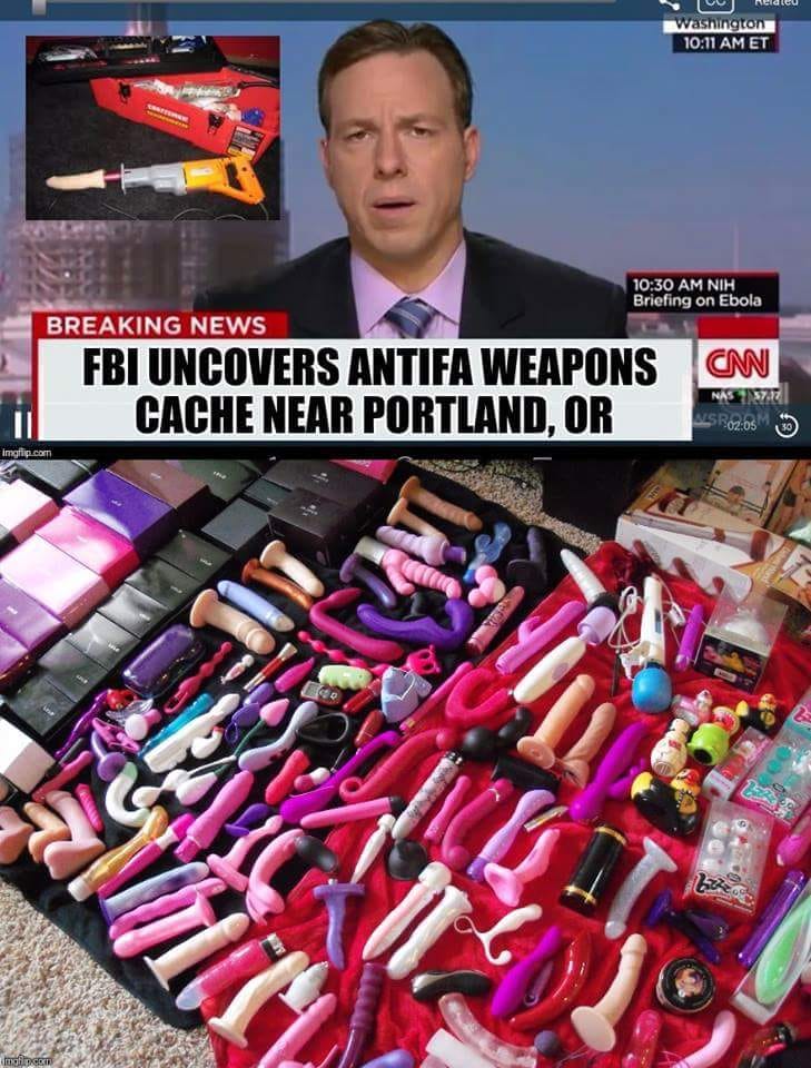 meme - antifa weapons meme - Tv Nedeu Washington Et Nih Briefing on Ebola Breaking News Cm Fbi Uncovers Antifa Weapons Cache Near Portland, Or Nas As Ro2 00 Imgflip.com mile.com