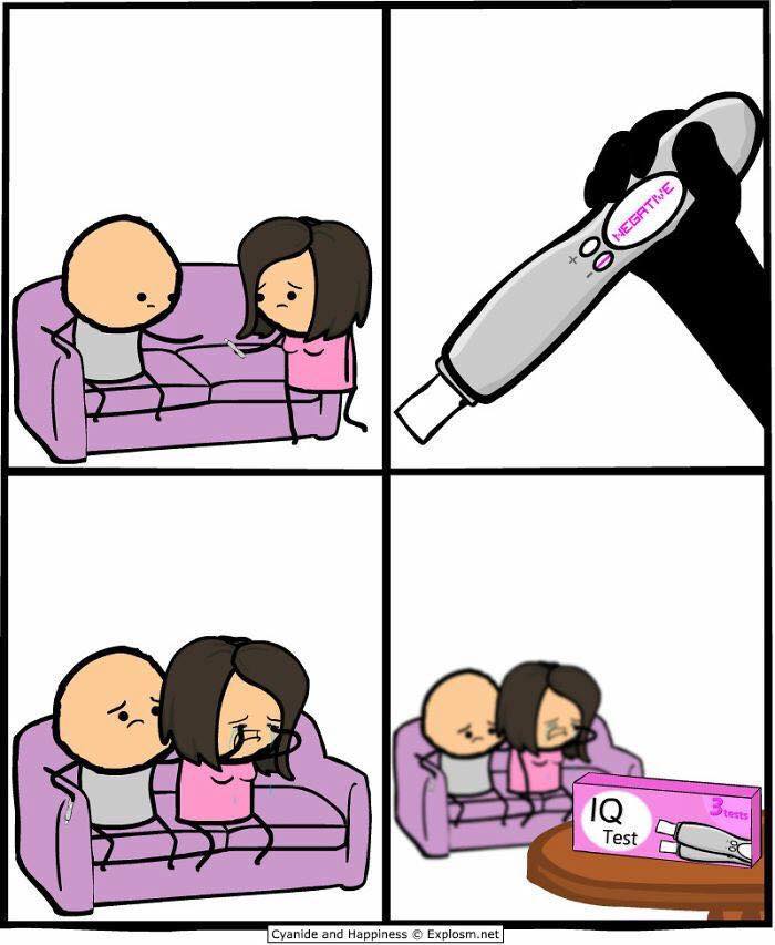 funny inappropriate comics - Negative Iq Det Test Cyanide and Happiness Explosm.net