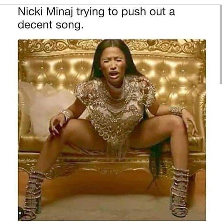 memes - shouldn t laugh meme - Nicki Minaj trying to push out a decent song.