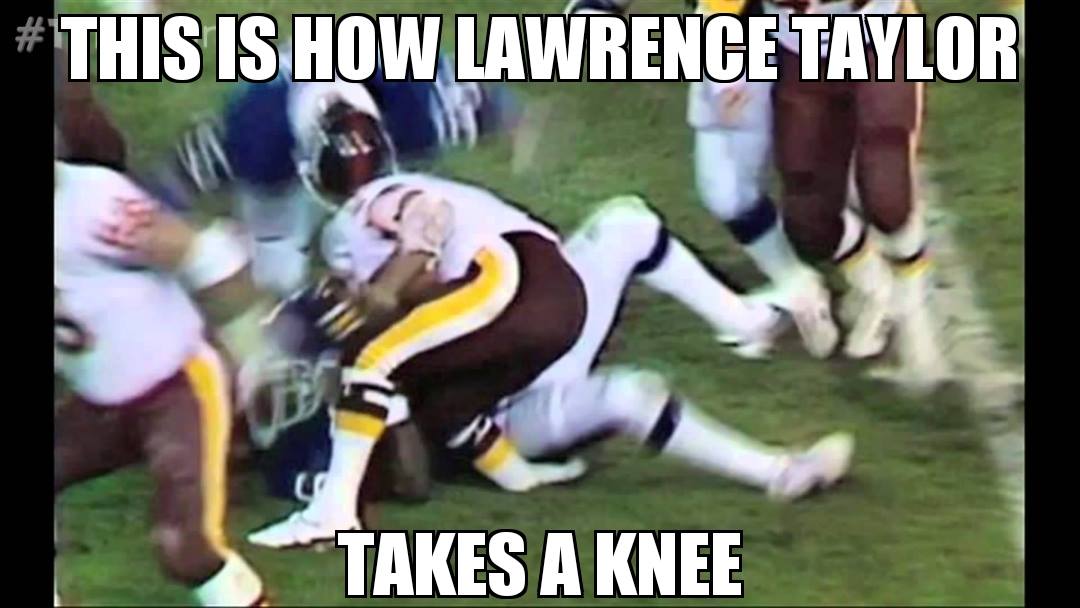 joe theismann broken leg - # This Is How Lawrence Taylor Takes A Knee