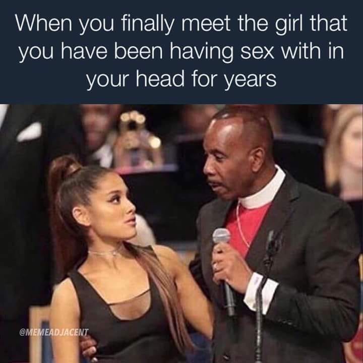 ariana grande funerale aretha franklin - When you finally meet the girl that you have been having sex with in your head for years
