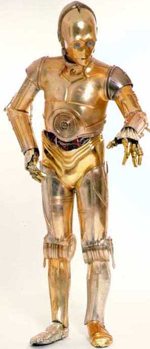 Original C3PO Suit Design Compared to the One Used