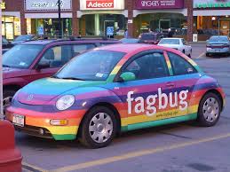 Erin's been featured on NPR, ABC News, Newsweek, BBC, Vanity Fair, and was highlighted in Clara Lewis' book "Tough On Hate." Vanity Fair defined Fagbug in "Words That Shaped The Week" as: FagBug, An adorable, polychromatic, and frequently vandalized Volkswagen Beetle designed to facilitate LGBT-tolerance.