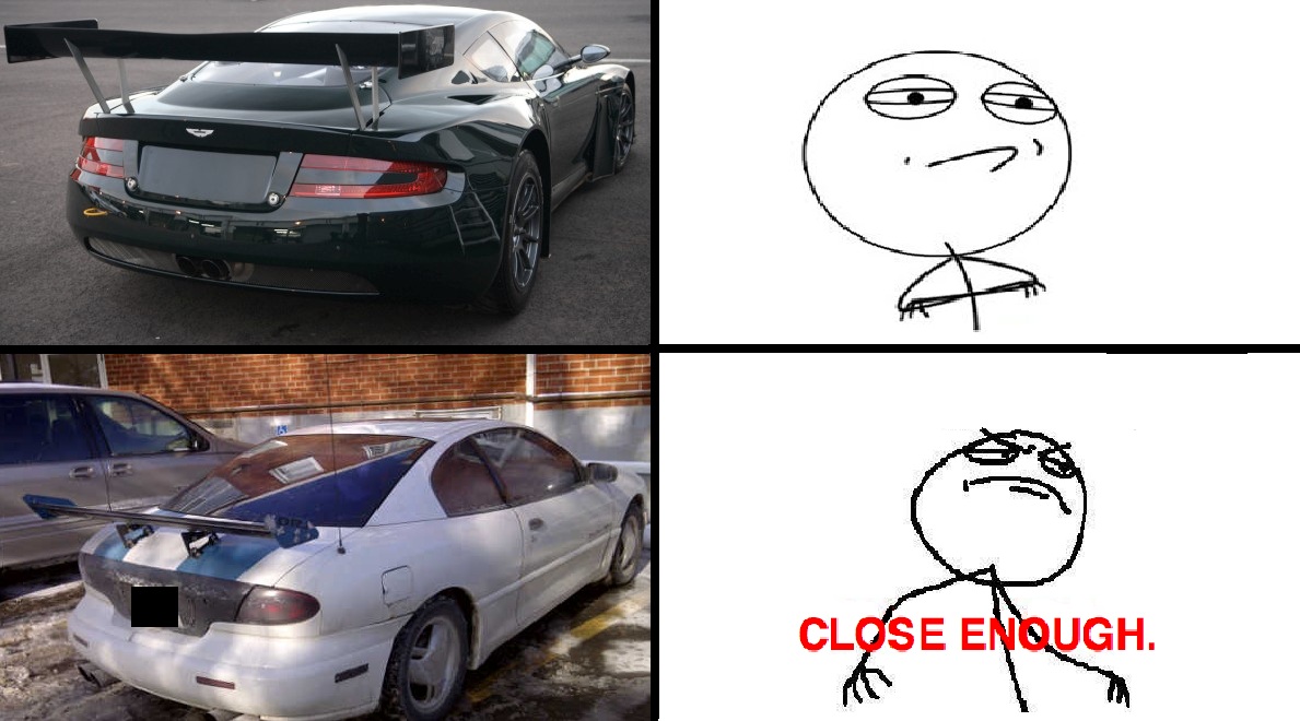 Close ENough Comic - My neighbours car.