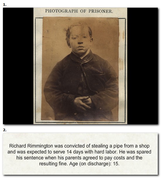 Children's Mugshots from the 1870s