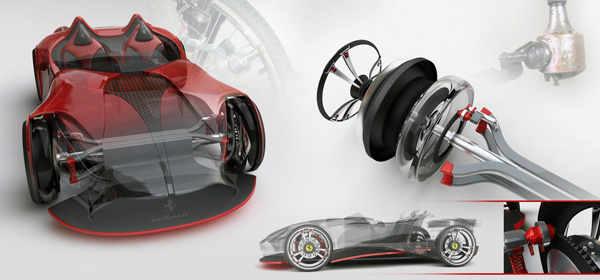 The Ferrari Millenio Electric super-car