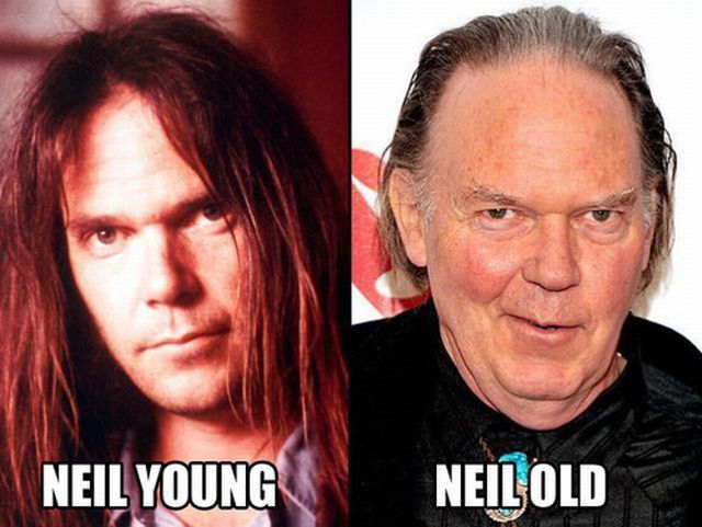 Celebrities Old and young