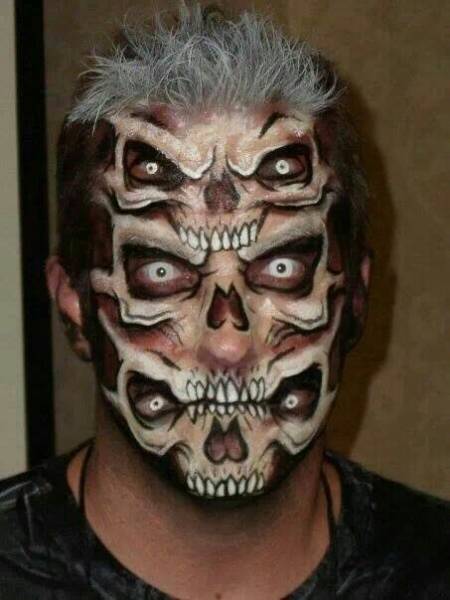 amazing skull face paint