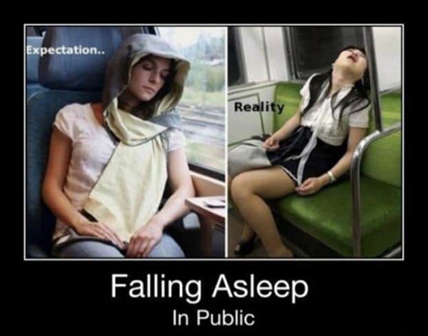 falling asleep in public - Expectation.. Reality Falling Asleep In Public
