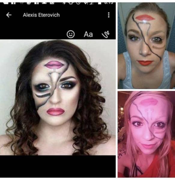 makeup expectation vs reality - Alexis & Alexis Eterovich Aa La
