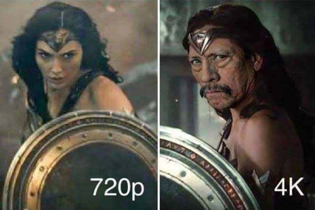 memes - 720p vs 4k - 720p N 4K