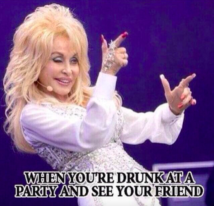 funny wine wednesday memes - When You'Re Drunkata Party And See Your Friend