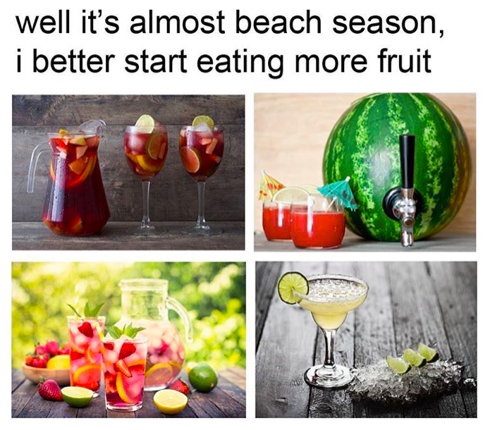 fruit - well it's almost beach season, i better start eating more fruit