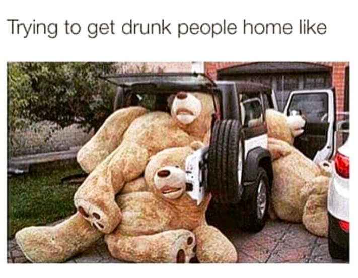 taking drunk people home - Trying to get drunk people home
