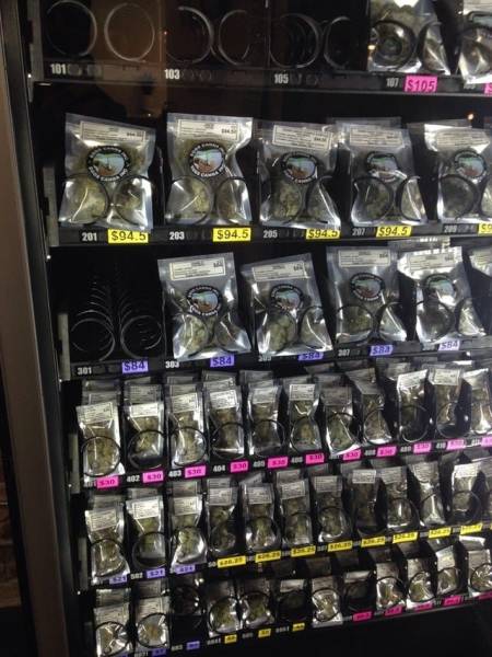 This vending machine in Vancouver sells WEED