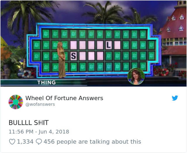 37 of the Only Possibly Correct Answers to Wheel of Fortune Puzzles