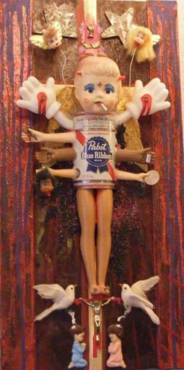 thrift store barbie - Pabit Blue Ribbon