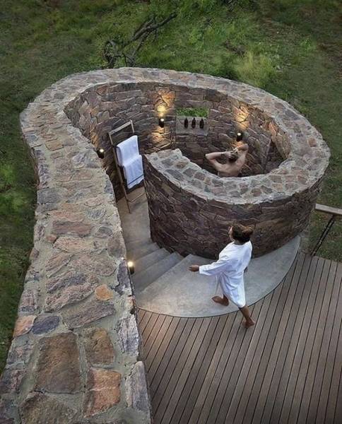 cool product outdoor stone shower