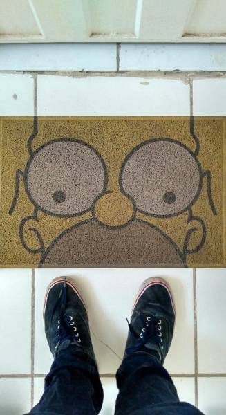 simpsons welcome mat