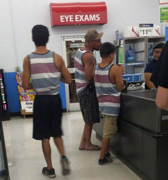guys wearing the same shirt - Eye Exams