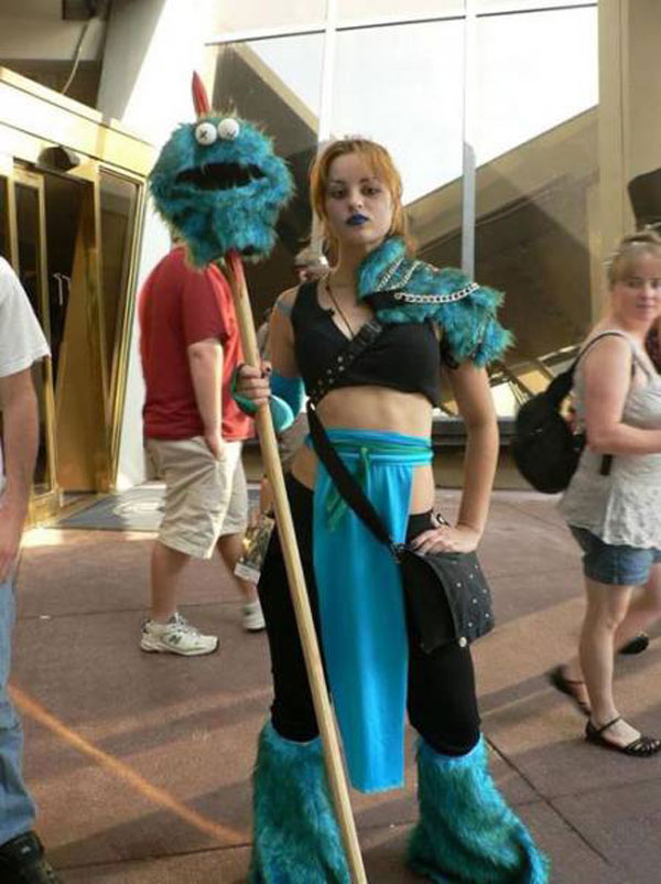 cool cookie monster slayer cosplay