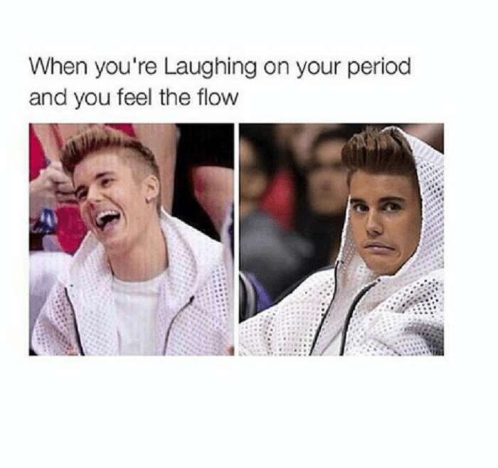 memes - period memes instagram - When you're Laughing on your period and you feel the flow