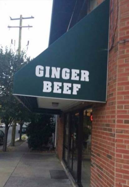 street sign - Ginger Beef