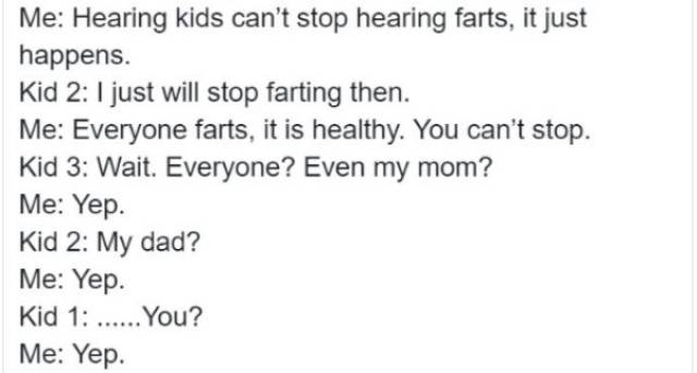 Deaf Kid Did Not Realize That Others Hear Him Fart