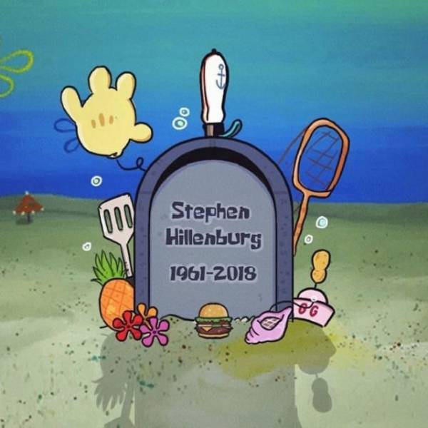 rest in peace creator of spongebob - Oo Stephen Hillenburg 19612018