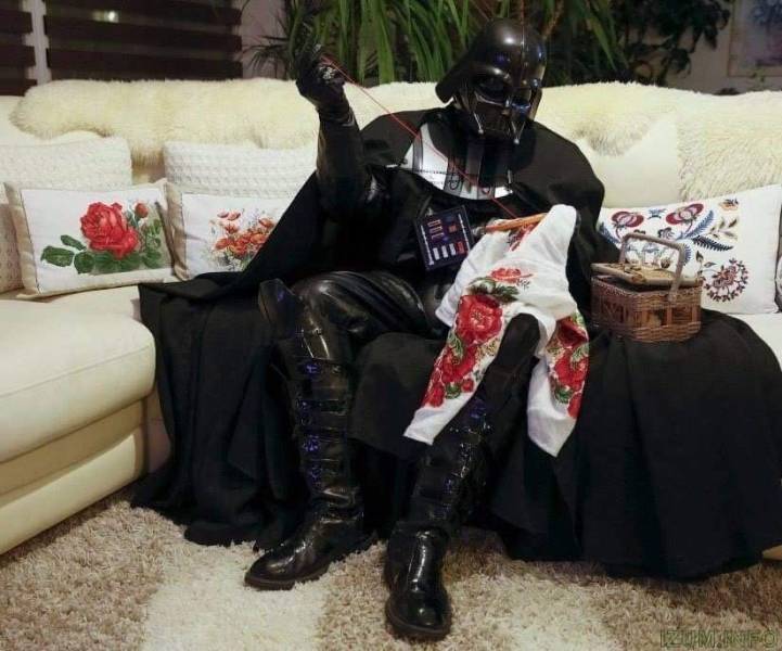 Cursed image of darth vader cooking