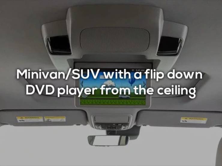 2019 honda pilot entertainment system - MinivanSuv with a flip down Dvd player from the ceiling