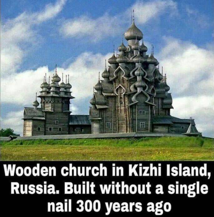 kizhi, transfiguration church - Wooden church in Kizhi Island, Russia. Built without a single nail 300 years ago
