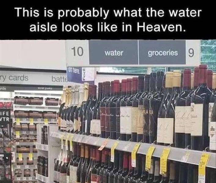 This is probably what the water aisle looks in Heaven.