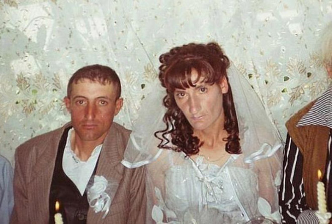 Awkward Couple Photos - russian wedding funny