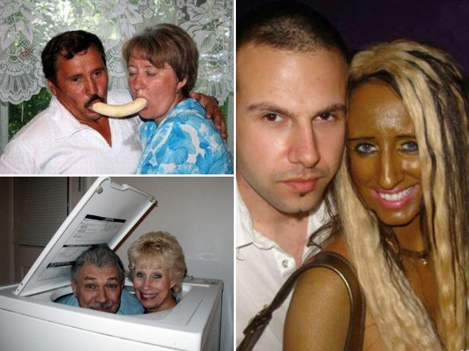 Awkward Couple Photos - self tanning fails