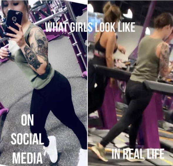 social media - What Girls Look On Social Media In Real Life