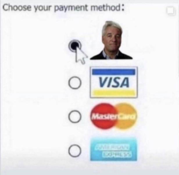 choose your payment meme fyre - Choose your payment method Visa