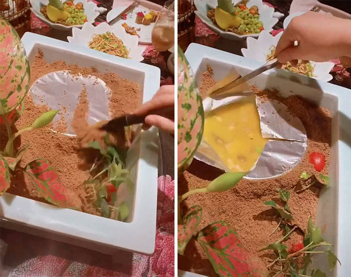 sand in food