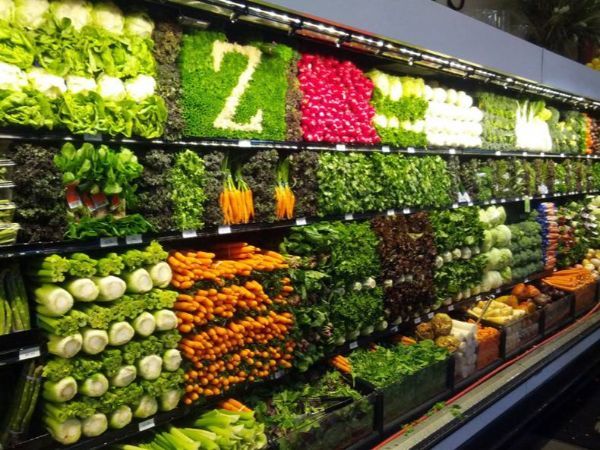 vegetable display