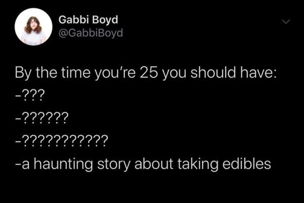 fund accounting - Gabbi Boyd By the time you're 25 you should have ??? ?????? ??????????? a haunting story about taking edibles