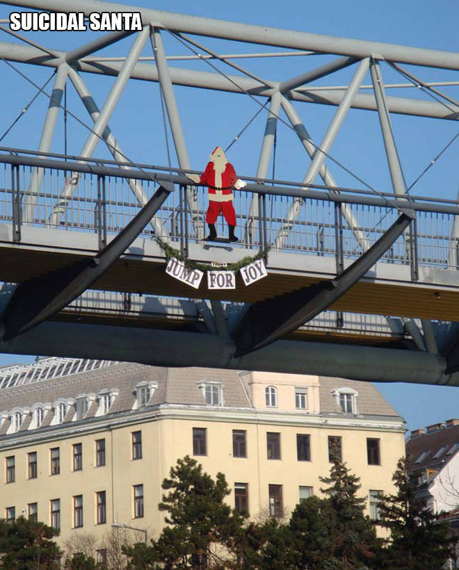 no santa don t jump - Suicidal Santa Oup For Tom