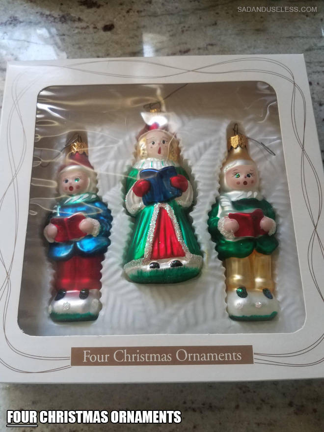 christmas design fail - Sadanduseless.Com 28 Four Christmas Ornaments Four Christmas Ornaments