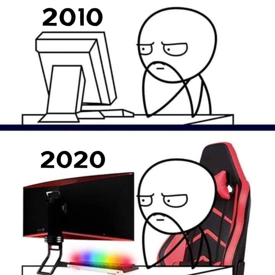 2020 memes - computer guy meme - 2010 2020