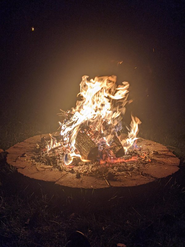 “How “Portrait Mode” on my phone captured my campfire.”
4