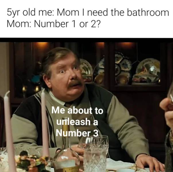 fathers in harry potter - 5yr old me Mom I need the bathroom Mom Number 1 or 2? Me about to unleash a Number 3