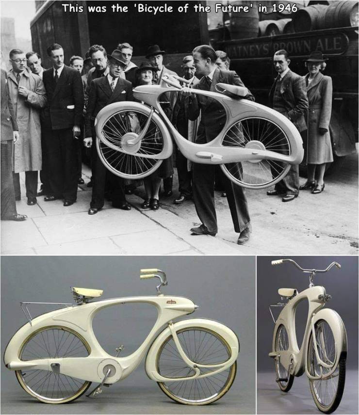 bicycle of the future 1946 - This was the 'Bicycle of the Future' in 1946
