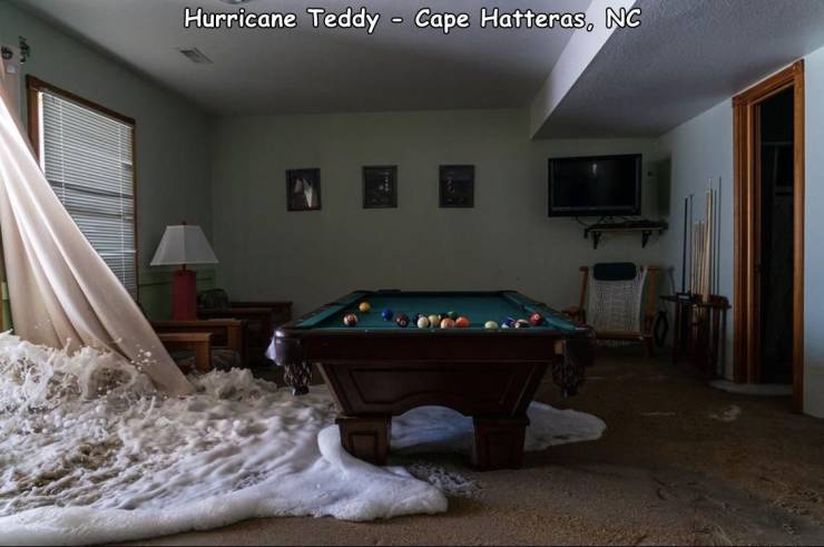 billiard room - Hurricane Teddy Cape Hatteras, Nc