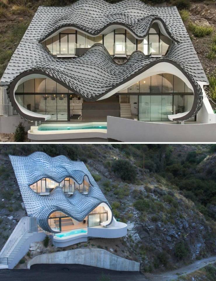 house on the cliff spain