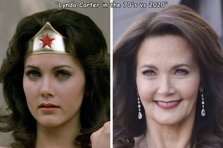 lynda carter wonder woman 1975 - "Lynda Carter in the 70's vs 2020" ece