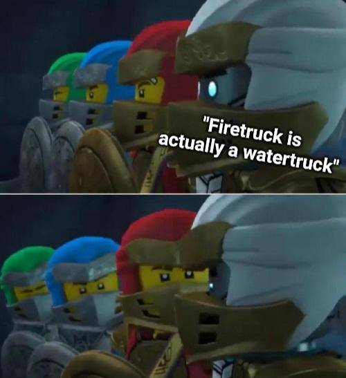 toy - "Firetruck is actually a watertruck"